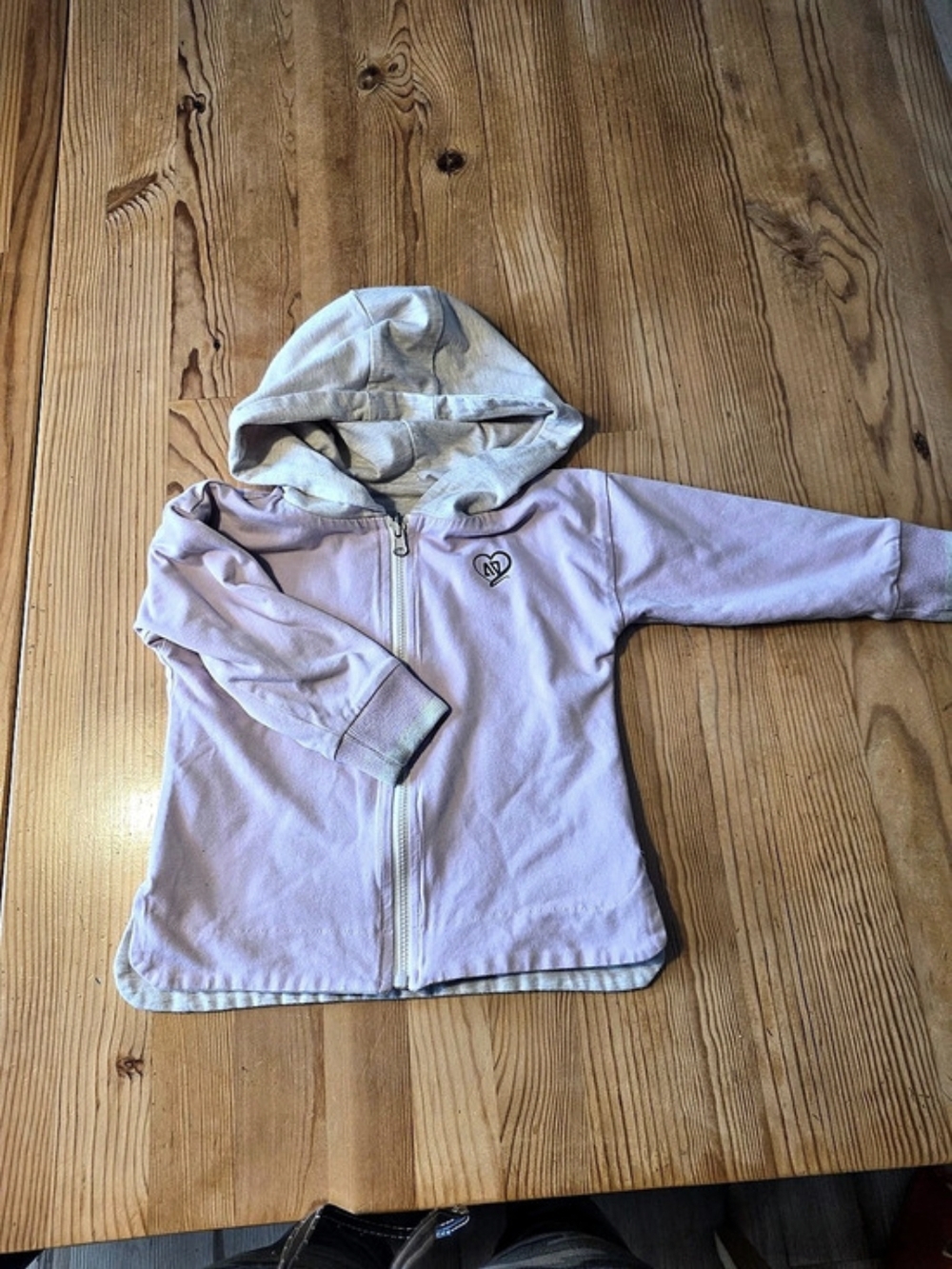 Nano Kids Reversible Hooded Jacket Pink & Gray